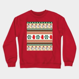 Cute Cat Christmas Print Crewneck Sweatshirt